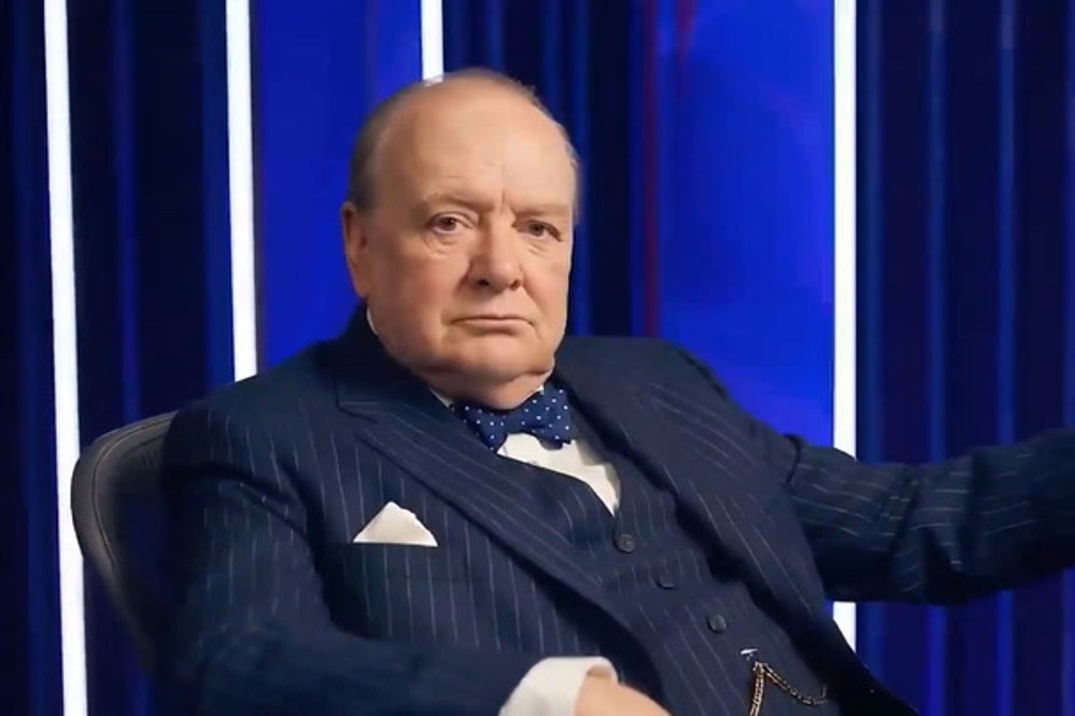 A BBC Question Time episode featured a panel with AI-generated historical figures like Churchill, intended to show AI images' "hyper-real and persuasive" nature