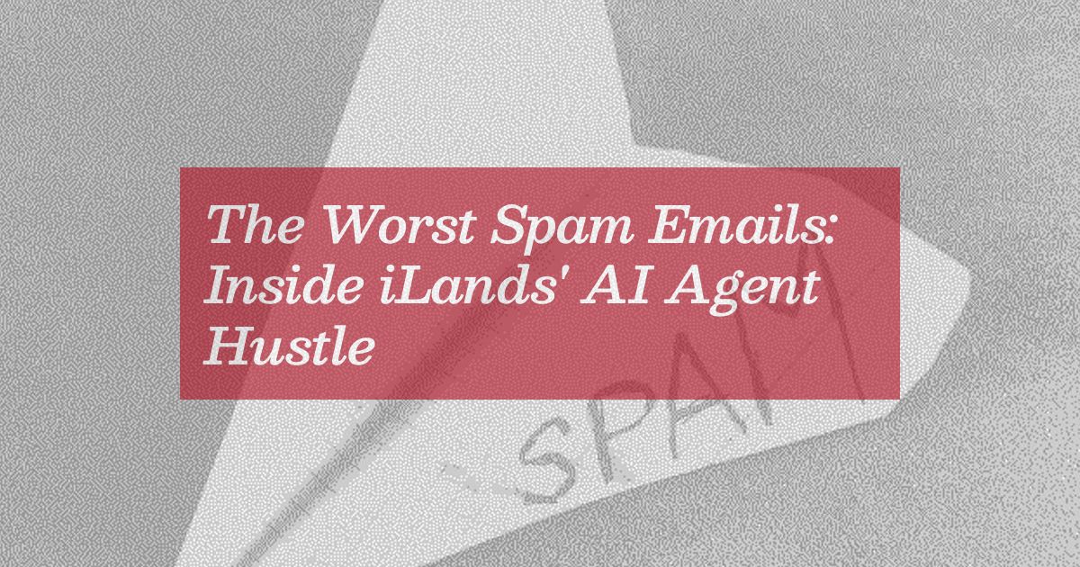 A look at iLands, a company that is essentially Fiverr for AI agents, whose bots email unsolicited and annoying pitches to people, usually for ~$25 services