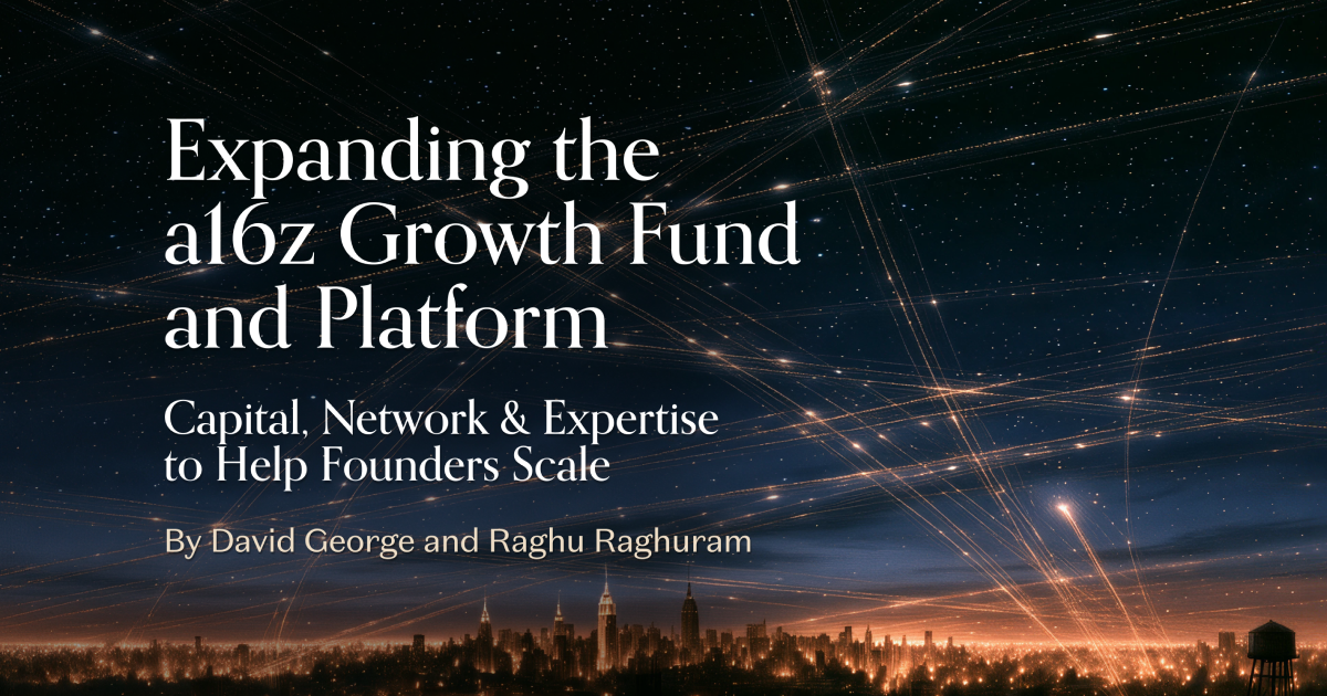 A16z says its fifth growth fund has closed additional capital, bringing its total to $8.5B