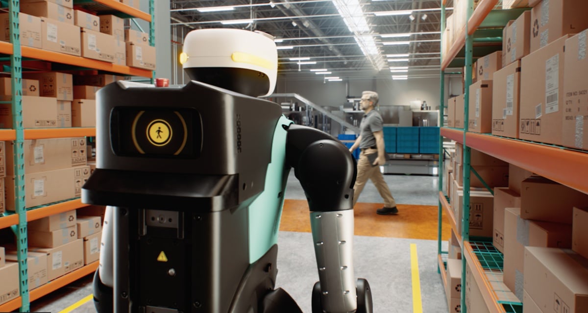 Agility unveils Digit 5, a humanoid robot designed to safely work alongside humans without physical barriers by using sensors and collision-avoidance algorithms