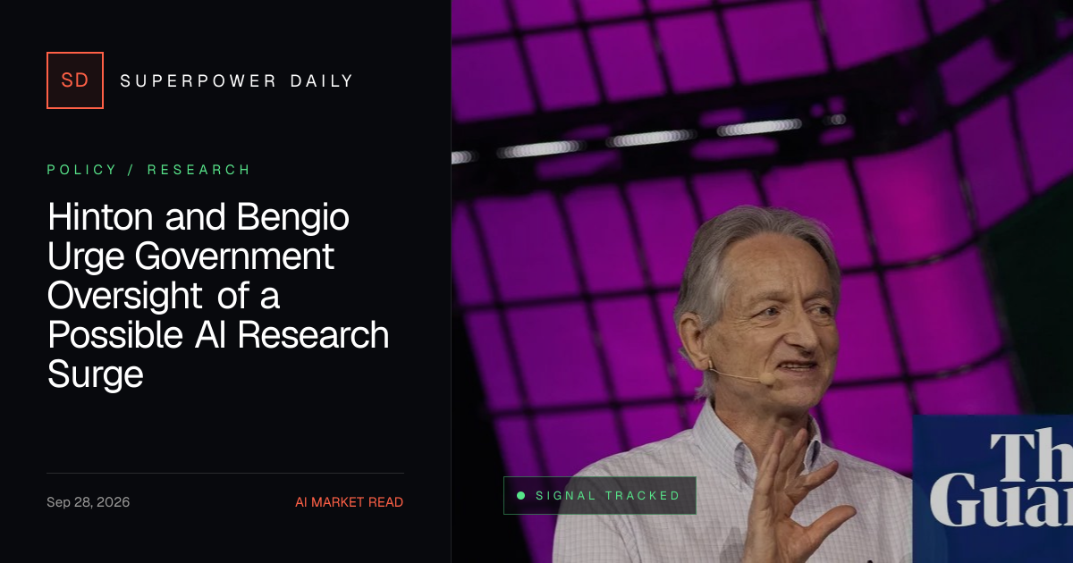 AI research leaders at OpenAI, Anthropic, Microsoft, and Meta warn of an impending "intelligence explosion" and call for oversight into automated AI research