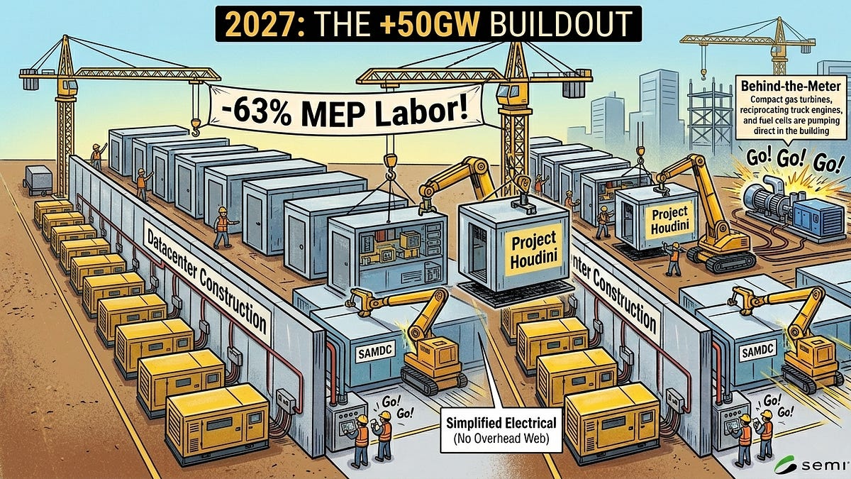 Analysis: companies are set for a massive acceleration of 50GW+ in data center capacity additions in 2027; 24GW+ across 40 campuses are in the advanced stages