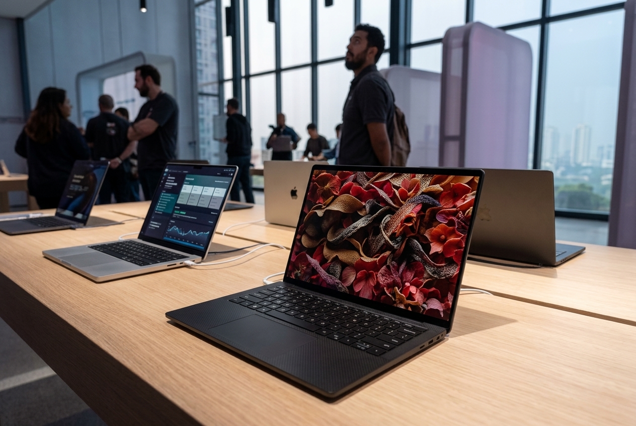 Apple's 14" and 16" OLED touch screen MacBook Pros will be powered by the existing M5 Pro and M5 Max chips and have an updated industrial design