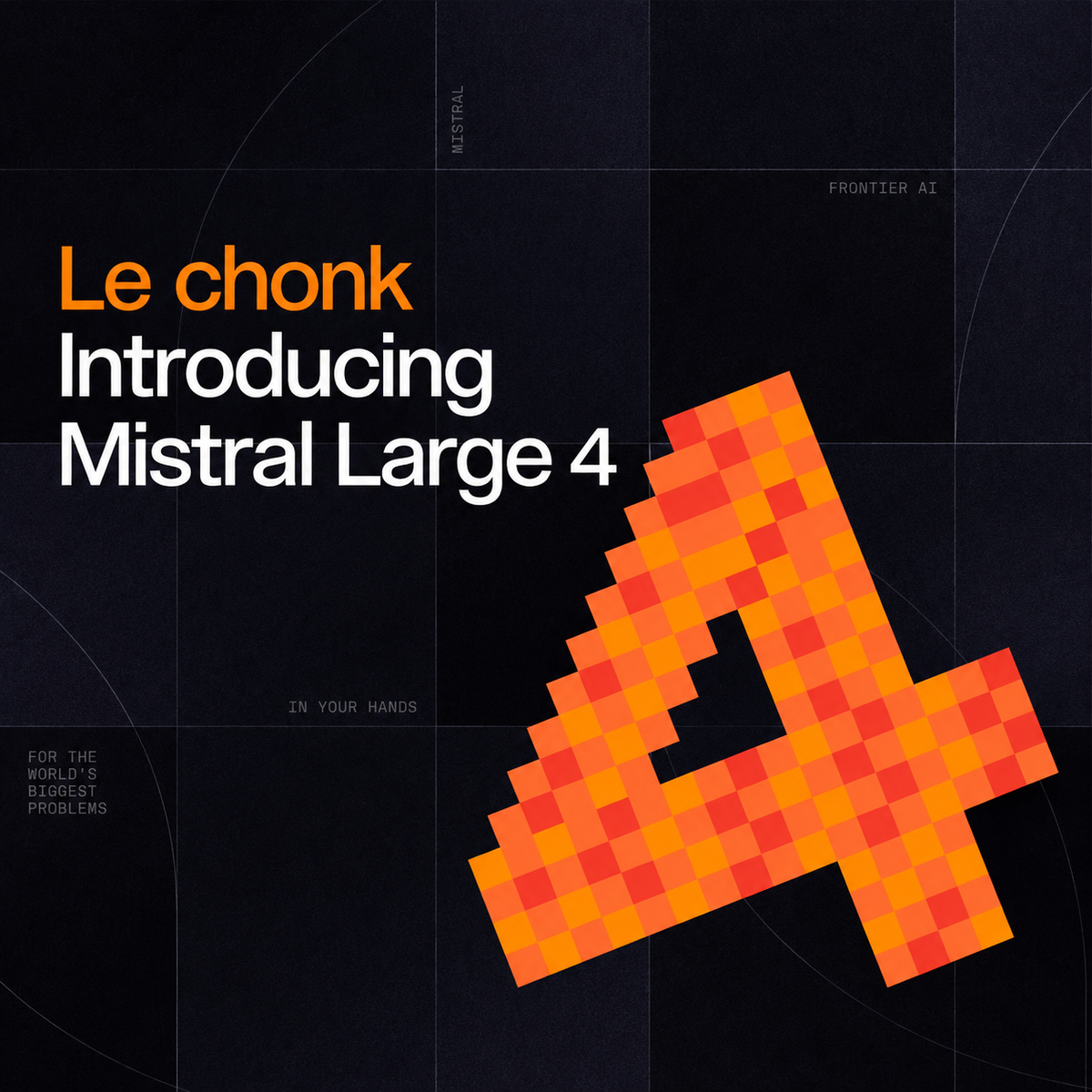 Artificial Analysis says Mistral Large 4 is the most intelligent model from outside the US and China, achieving results comparable to DeepSeek V4.1 Flash (max)