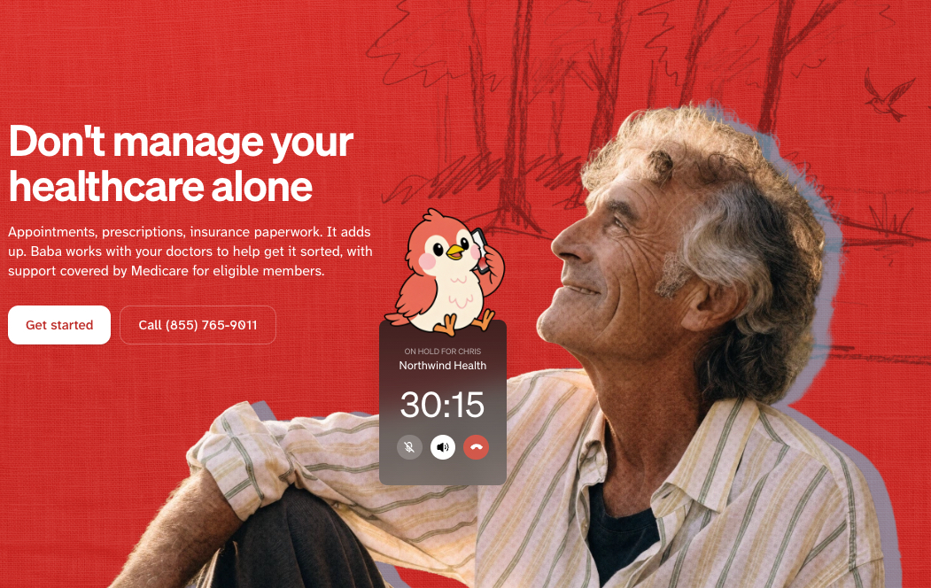 Baba, which develops AI tools to help Medicare and Medicaid patients connect to care teams and handle advocacy tasks, raised a $40M Series A led by FirstMark
