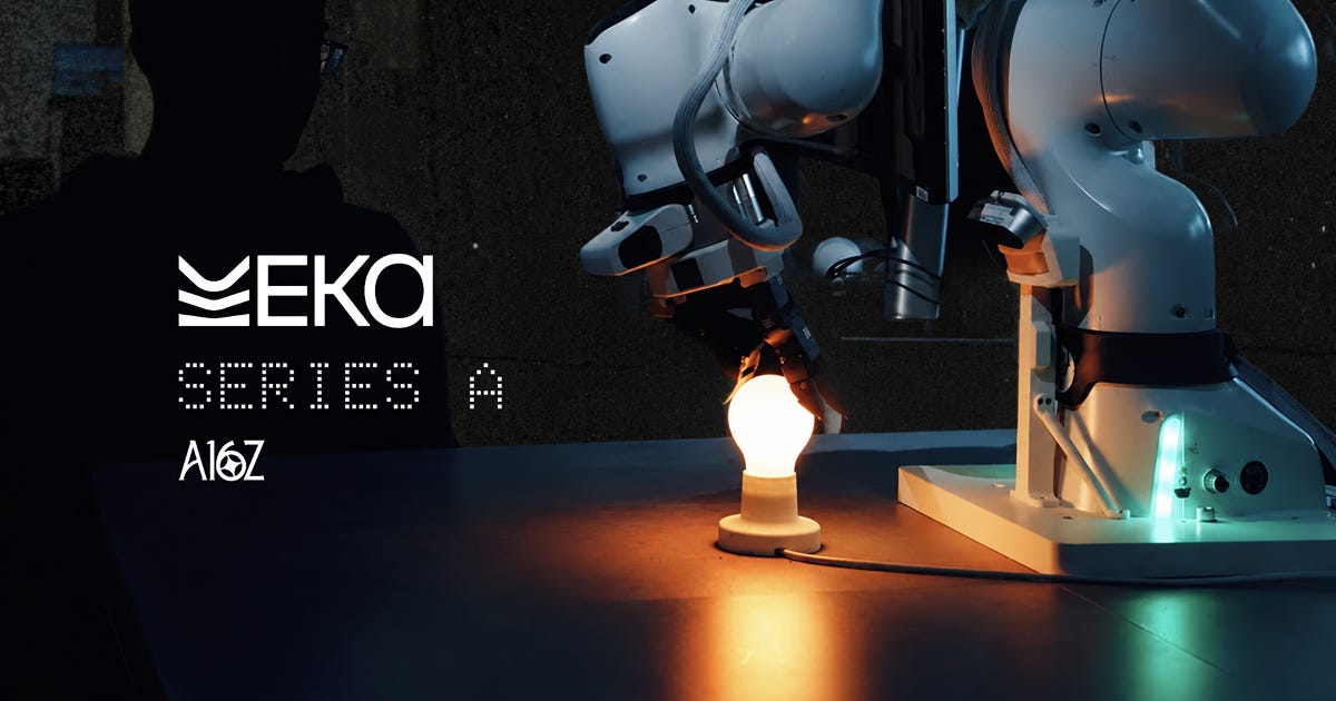 Eka Robotics, which is developing a "vision-force-action" architecture for its physical AI models, raised a $150M Series A at a $1.45B post-money valuation