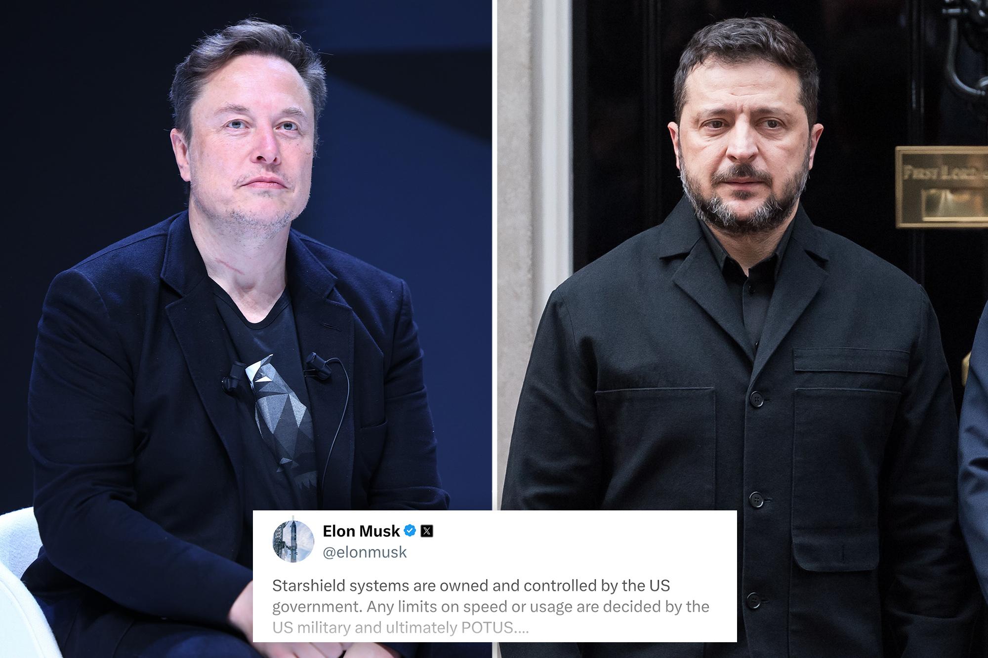 Elon Musk says the US government owns and controls Starshield systems and "any limits on speed or usage are decided by the US military and ultimately POTUS"