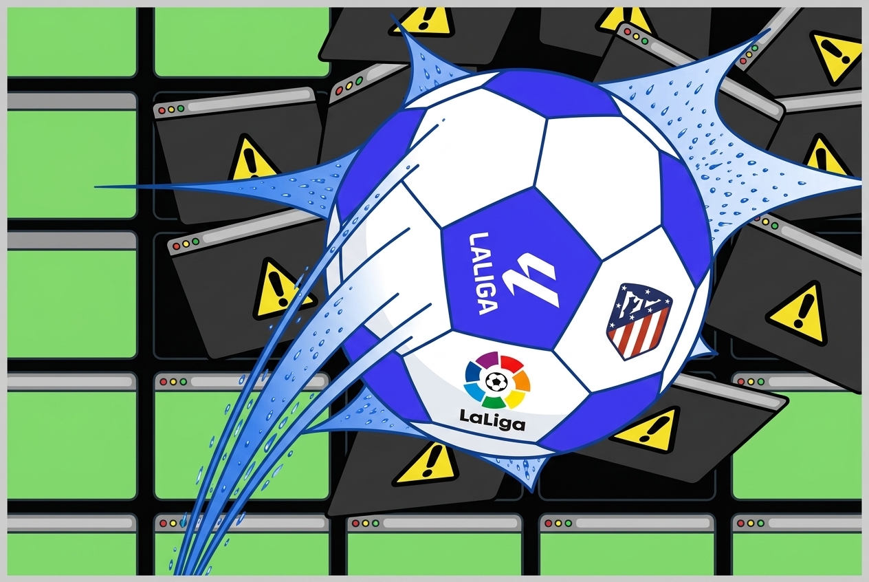 How Spain's LaLiga uses nationwide IP blocking to combat illegal sports streams, impacting an estimated 550K+ domains, putting it in conflict with Cloudflare