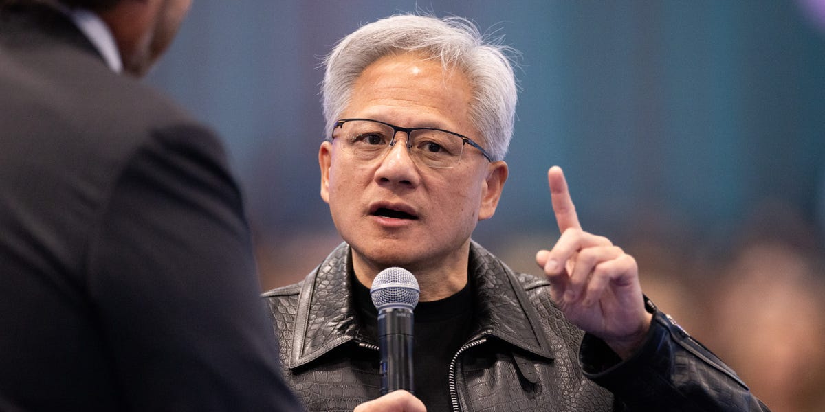 Jensen Huang says AI leaders calling for regulation don't want new legislation, but to be "relieved of the laws we do have" because of "ulterior reasons"