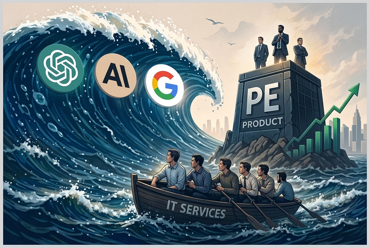 OpenAI, Anthropic, and Google's enterprise push with PE firms poses a new competitive threat to India's IT industry, as services become increasingly automatable