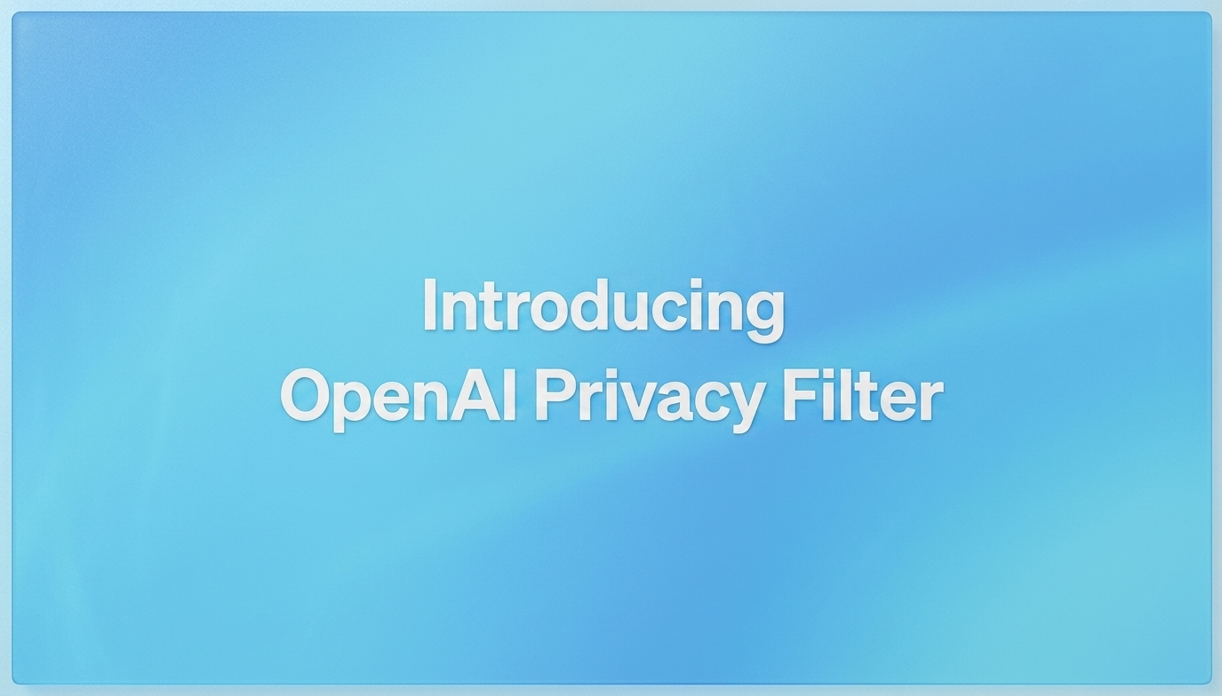 OpenAI releases Privacy Filter, an open-weight model for masking personally identifiable information in text, with 1.5B total and 50M active parameters