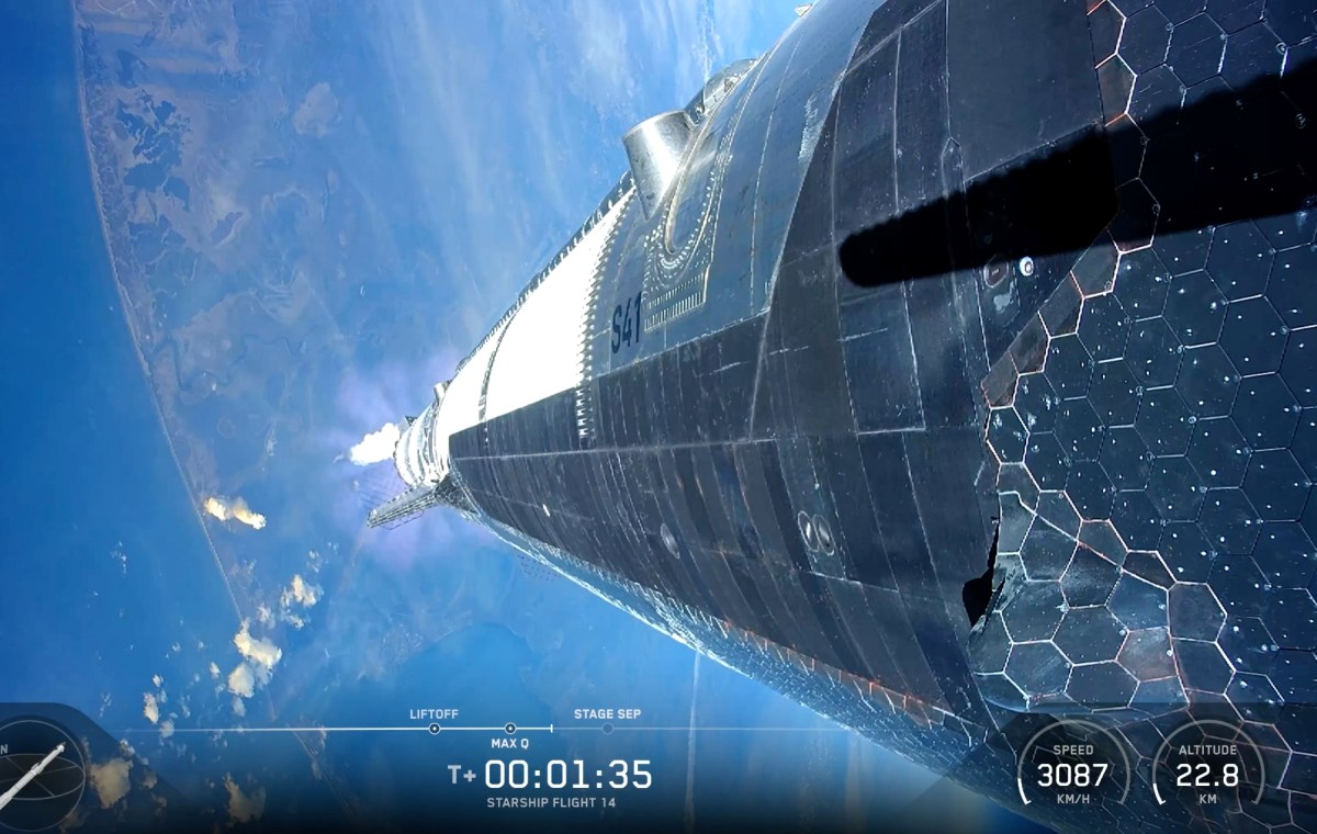 SpaceX launches its Starship rocket into orbit for the first time, deploying 26 of the most advanced Starlink satellites to join the 11,000 in service